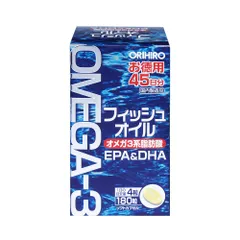 [Hàng nhập khẩu] Dầu Cá Omega 3 Orihiro Nhật Bản 180 Viên - Hỗ Trợ Tim Mạch, Trí Não và Thị Lực, Hàm Lượng Omega 3 Cao 300mg Trong 1 Liều Dùng