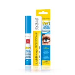 Dưỡng mi Eveline 8 in 1 Total Action với dầu argan - Huyết thanh tăng trưởng và làm dày, dài mi chuyên sâu, chăm sóc lông mi khỏe mạnh