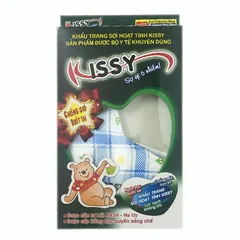 Khẩu Trang Trẻ Em Kissy Sợi Hoạt Tính Che Tai - Bảo Vệ Sức Khỏe, Thiết Kế Thời Trang, Nhiều Họa Tiết Đáng Yêu