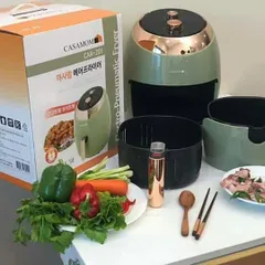 Nồi Chiên Không Dầu Casamom Hàn Quốc 5.5L - Thiết Kế Sang Trọng, Chiên Rán Ít Dầu, Hỗ Trợ Đun Nấu Hiệu Quả