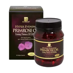 Viên uống Dr Natural Hyper Evening Primrose Oil của Úc - Hỗ trợ cân bằng nội tiết tố nữ, đẹp da, cải thiện tình trạng tiền mãn kinh 180 viên