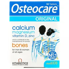 Viên uống Canxi Osteocare Original 90 viên chính hãng Vitabiotics - Bổ sung Canxi, Vitamin D3, Magie, Kẽm cho xương chắc khỏe, hỗ trợ mọi lứa tuổi