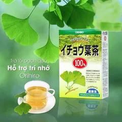Trà Lá Bạch Quả Orihiro - Giúp Tăng Cường Trí Nhớ, Hỗ Trợ Não Bộ Từ Lá Bạch Quả Thiên Nhiên Nhập Khẩu Nhật Bản