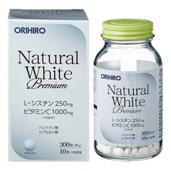 Viên uống trắng da Natural White Premium Orihiro Nhật Bản - Hỗ trợ làm trắng da, mờ vết nám, tàn nhang hiệu quả với vitamin C, L-Cystine