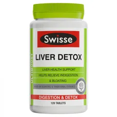 [Hàng nhập khẩu] Viên uống thải độc gan Swisse Liver Detox Úc - Hỗ trợ phục hồi chức năng gan tự nhiên, 120 viên bổ gan an toàn
