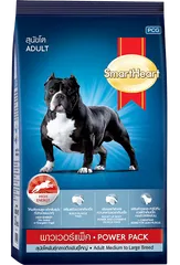 Thức ăn SmartHeart Power Pack cho chó trưởng thành - Dinh dưỡng cân bằng, tăng cường sức khỏe và năng lượng cho chó cưng hoạt động năng động, hạnh phúc.