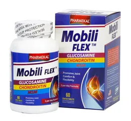 Viên Uống Hỗ Trợ Cải Thiện Xương Khớp Pharmekal Mobili Flex 60 Viên - Bổ Sung Glucosamine Giúp Khớp Linh Hoạt, Giảm Đau Nhức