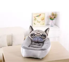 Nệm 3D Dễ Thương Cho Thú Cưng Dưới 8kg - Giúp Giữ Ấm, Ngủ Ngon, Thiết Kế Nhung Mềm Mại, Dễ Vệ Sinh, Kích Thước 45x55x15cm