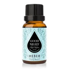 Tinh Dầu Hỗ Trợ Ngủ Ngon Heber Good Night 100% Thiên Nhiên - Giúp Thư Giãn Tâm Trí và Hỗ Trợ Giấc Ngủ Sâu Chất Lượng