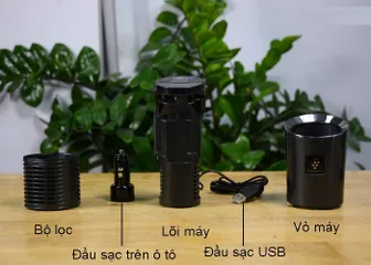 Máy Lọc Không Khí Ô Tô Sharp IG-GC2E-B Nhật Bản - Thiết Bị Khử Mùi Thông Minh, Hiện Đại, Gọn Nhẹ, Bảo Vệ Không Khí Xe Hơi