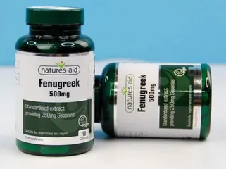 [Hàng nhập khẩu] Viên uống lợi sữa Fenugreek Natures Aid 500mg - Hỗ trợ tăng cường nguồn sữa mẹ từ cỏ cari tự nhiên