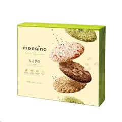 Bánh quy Moegino Nhật Bản cao cấp giòn tan - Hộp 60 gói vị đậu phộng, dừa, hạnh nhân, sữa trà xanh thơm ngon quà Tết lý tưởng