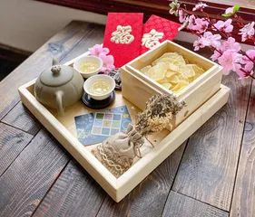 Hộp Gỗ Đựng Mứt Cao Cấp Fego Kèm Khay - Phiên Bản Giới Hạn Xuân 2021, Sang Trọng & Tiện Dụng Để Tiếp Đãi Ngày Tết