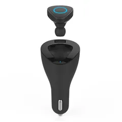 Tẩu Sạc Ô Tô Kiêm Tai Nghe Bluetooth Roman R6000 - Thiết Kế Độc Đáo, Công Nghệ Khử Tiếng Ồn, Tiện Lợi Khi Lái Xe