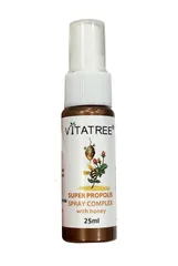 Chai Xịt Keo Ong Vitatree 25ml Hỗ Trợ Giảm Ho Cho Trẻ Từ 2 Tuổi - Chiết Xuất Từ Propolis & Mật Ong Úc Chính Hãng