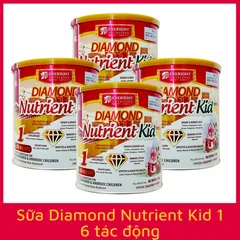 Sữa Diamond Nutrient Kid 1 cho trẻ biếng ăn 6-36 tháng - Dinh dưỡng cao, kích thích vị giác, hỗ trợ tăng cân và phát triển chiều cao