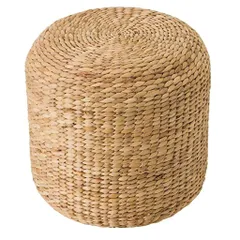 Đôn Lục Bình Đan Thủ Công Trang Trí Phòng Khách - Ghế Ngồi Bàn Để Đồ Tự Nhiên 40cm x 40cm, Thẩm Mỹ Cao và Thân Thiện Môi Trường