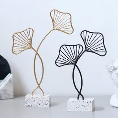 Phụ kiện trang trí để bàn hình lá hình nan - Thiết kế nghệ thuật hiện đại mang lại vẻ đẹp gần gũi với thiên nhiên cho không gian sống