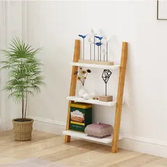 Kệ Gỗ Trang Trí Phòng Khách Hình Thang 3 Tầng - Thiết Kế Hiện Đại, Chất Liệu Gỗ Thông Cao Cấp, Tiết Kiệm Không Gian