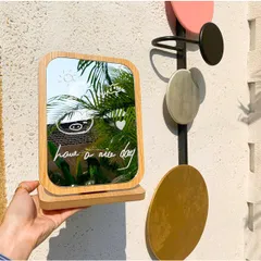 Gương Gập Trang Điểm Phong Cách Hàn Quốc - Thiết Kế Nhỏ Gọn, Tiện Lợi, Decor Phòng Xinh Xắn