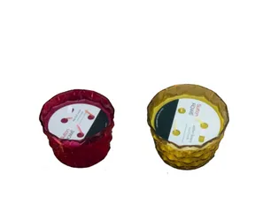 Nến Thơm Cao Cấp Sutton Rowe 3 Bấc - Hương Merlot Wine, Amber Honey, Bamboo & Sage từ Mỹ - Trang Trí Không Gian Thoải Mái, Thư Giãn