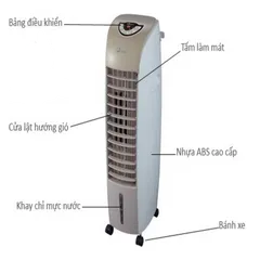 Máy làm mát không khí FujiE AC-18B - Quạt điều hòa cao cấp 60W, tiết kiệm điện, làm mát hiệu quả cho không gian 15m2, điều khiển từ xa thuận tiện