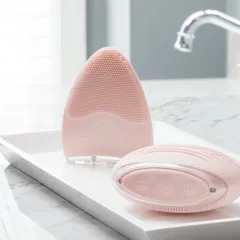 Máy Rửa Mặt Silicon HoMedics FAC 310 - Công Nghệ Siêu Âm Làm Sạch Da, Kháng Khuẩn, 8 Cấp Độ Điều Chỉnh, Sạc Tiện Lợi, Dành Cho Mọi Loại Da.