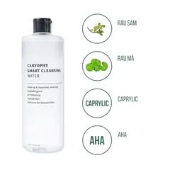 Nước Tẩy Trang Thông Minh Caryophy Smart Cleansing Water - Không Cồn, Dịu Nhẹ, 5 Tính Năng Chăm Sóc Da Cho Da Nhạy Cảm Và Da Mụn