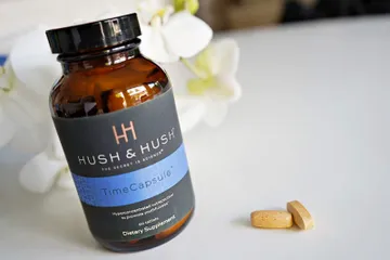 Viên uống trẻ hóa da Hush & Hush Time Capsule - Vitamin làm đẹp sáng da, giảm nếp nhăn, chống lão hóa tự nhiên từ Mỹ, 60 viên