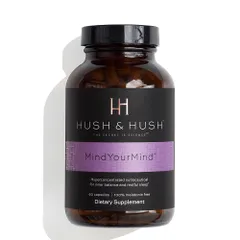 Viên Uống Hỗ Trợ Cải Thiện Giấc Ngủ Hush & Hush Mind Your Mind - Giảm Căng Thẳng, Thư Giãn, Giúp Ngủ Ngon Hơn, Chiết Xuất Thiên Nhiên