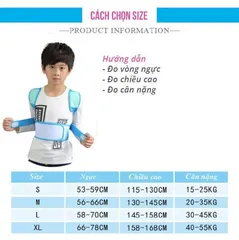 Đai Chống Gù Lưng Cho Bé Trai John Boehner - Điều Chỉnh Tư Thế Đúng Chuẩn, Ngăn Ngừa Lưng Cong, Hỗ Trợ Sức Khỏe Trẻ Em