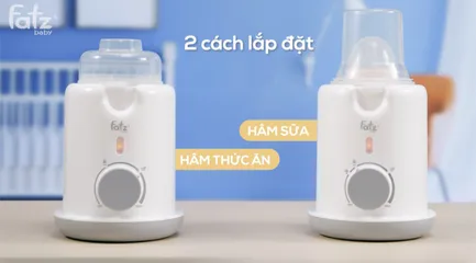 Máy hâm sữa Fatz Baby Mono 5 FB3225SL - Thiết kế đa năng tích hợp vắt cam, hâm nóng sữa và thực phẩm an toàn và tiện lợi