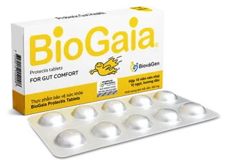 Men vi sinh BioGaia Protectis cho Bà Bầu - Viên Nhai Hỗ Trợ Tiêu Hóa và Hấp Thu Dinh Dưỡng Dễ Dùng, Hương Dâu Ngọt Ngào