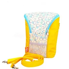 Túi Giữ Nhiệt Bình Sữa Đôi cho Bé Fatzbaby FB 2016SL - Họa Tiết Vàng Tiện Lợi, Bảo Quản Sữa Lên Đến 10 Giờ
