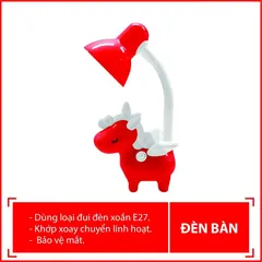 Đèn Bàn Học Chống Cận Điện Quang ĐQ DKL16 Kỳ Lân - Đèn LED Bảo Vệ Thị Lực Cho Trẻ Em, Thiết Kế Dễ Thương, Ánh Sáng Dịu Mắt