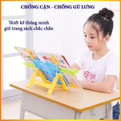 Giá Đỡ Sách Để Bàn Chống Cận Gù Lưng Cho Bé - Dụng Cụ Học Tập Thông Minh, Chất Liệu Nhựa Bền, Thiết Kế Đẹp Fácil Di Chuyển
