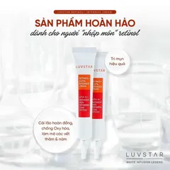 Kem Dưỡng Ẩm Luvstar Retinol+ 0.07% Intensive Cream - Chống Oxy Hóa, Cải Thiện Đốm Nâu, Nuôi Dưỡng Da Trắng Hồng Tự Nhiên