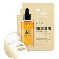 Mặt Nạ Dưỡng Ẩm Trẻ Hóa Da Nacific Fresh Herb Origin Mask - Combo 5 Miếng Cấp Ẩm, Cải Thiện Nếp Nhăn, Làn Da Sáng Khỏe
