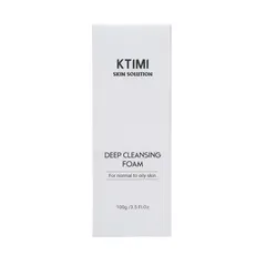 Sữa Rửa Mặt Ktimi Deep Cleansing Foam 100g Cho Da Nhờn - Giúp Làm Sạch Sâu, Ngăn Ngừa Mụn, Dưỡng Ẩm Tự Nhiên