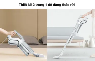 Máy Hút Bụi Cầm Tay Deerma DX700/DX700S - Thiết Kế Nhỏ Gọn, 3 Đầu Hút, Công Suất 600W, Dễ Dàng Vệ Sinh Tất Cả Các Góc Nhỏ