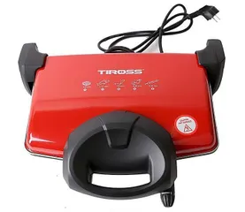 Máy Kẹp Nướng Bánh Mỳ Tiross TS9653 - Đa Chức Năng 1600W, 5 Mức Nhiệt Độ, Chống Dính, Nướng Thịt & Bánh Sandwich, Màu Sắc Đen, Cam, Ghi