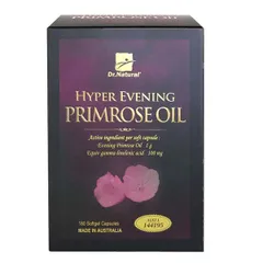 Viên uống Dr Natural Hyper Evening Primrose Oil của Úc - Hỗ trợ cân bằng nội tiết tố nữ, đẹp da, cải thiện tình trạng tiền mãn kinh 180 viên