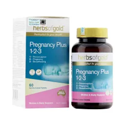 Viên Uống Bổ Sung Vitamin Herbs Of Gold Pregnancy Plus 1-2-3 Cho Mẹ Bầu & Sau Sinh - Hỗ Trợ Phát Triển Thai Nhi Khỏe Mạnh