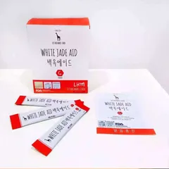 Bột Uống Trắng Da White Jade Aid Hàn Quốc - Hỗ Trợ Collagen, Giảm Nám và Tàn Nhang, Da Trắng Sáng Khỏe Mạnh