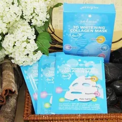 Mặt nạ giúp trắng da Sakura 3D Whitening Collagen Mask
