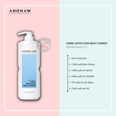 Sữa Rửa Mặt Tẩy Trang Ahohaw Hybrid Water Milky Cleanser 1200ml - Làm Sạch Sâu, Dưỡng Ẩm, Phù Hợp Cho Tất Cả Các Loại Da