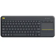 Bàn phím không dây điều khiển từ xa Logitech K400 PLUS - Phụ kiện máy tính tích hợp bàn di chuột, kết nối Bluetooth, thiết kế tiện dụng