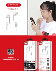 Tai nghe Lightning Earldom ET-E6 có Mic đàm thoại không cần Bluetooth cho iPhone 7 trở lên - Âm thanh sống động, thiết kế thoải mái