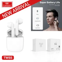 Tai nghe Bluetooth Earldom TWS5 - Âm thanh tuyệt vời, sử dụng liên tục 3 giờ, kết nối ổn định, thiết kế gọn nhẹ, công nghệ V5.0.