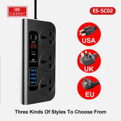 Ổ cắm Earldom ES-SC02 - Thiết Bị Nhiều Cổng Tích Hợp USB cho Điện 240V AC 50-60Hz - Phụ Kiện Thông Minh Tiện Lợi